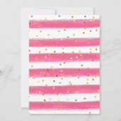 Cotton Candy Sweet Celebration Birthday Einladung (Rückseite)