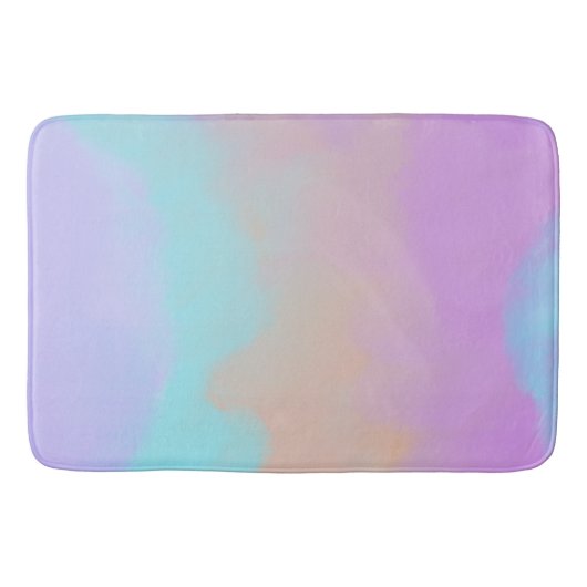 Cotton Candy Swirl Digital Print Badematte (Vorderseite)