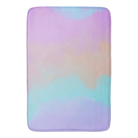Cotton Candy Swirl Digital Print Badematte (Vorderseite Vertikal)