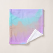 Cotton Candy Swirl Digital Print Badhandtuch Set (Waschlappen)