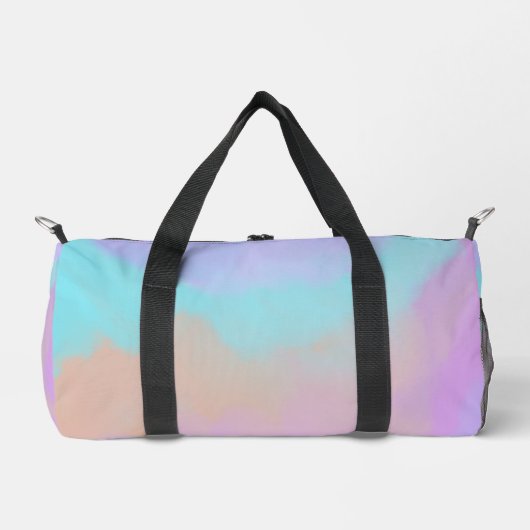 Cotton Candy Swirl Digital Print Duffle Bag (Vorderseite)