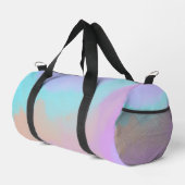 Cotton Candy Swirl Digital Print Duffle Bag (Rechte Ecke)
