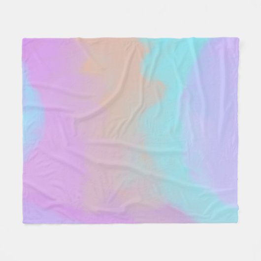 Cotton Candy Swirl Digital Print Fleecedecke (Vorderseite (Horizontal))