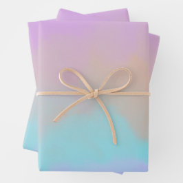 Cotton Candy Swirl Digital Print Geschenkpapier Set