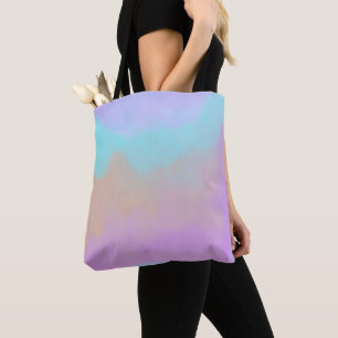 Cotton Candy Swirl Digital Print Tasche