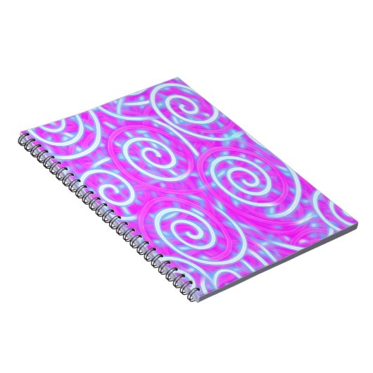 Cotton Candy Swirl Notebook – Pastel Aesthetic Notizblock (Rechte Seite)