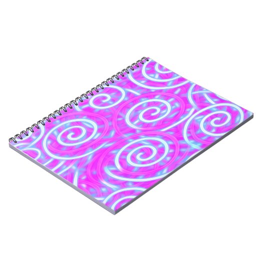 Cotton Candy Swirl Notebook – Pastel Aesthetic Notizblock (Linke Seite)