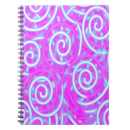 Cotton Candy Swirl Notebook – Pastel Aesthetic  Notizblock (Vorderseite)