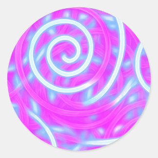 Cotton Candy Swirl Sticker – Pastel Aesthetic