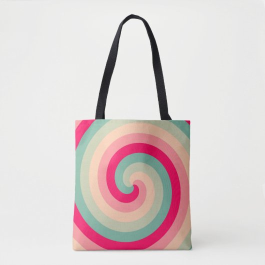 Cotton Candy Swirl Tasche (Vorderseite)