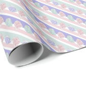 Cotton Candy-Taschen mit Streifenumschlagpapier Geschenkpapier (Rolleneckpunkt)