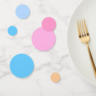 Cotton Candy to Bubblegum Blue Gradient Confetti Konfetti