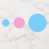 Cotton Candy to Bubblegum Blue Gradient Confetti Konfetti (Rückseiten)