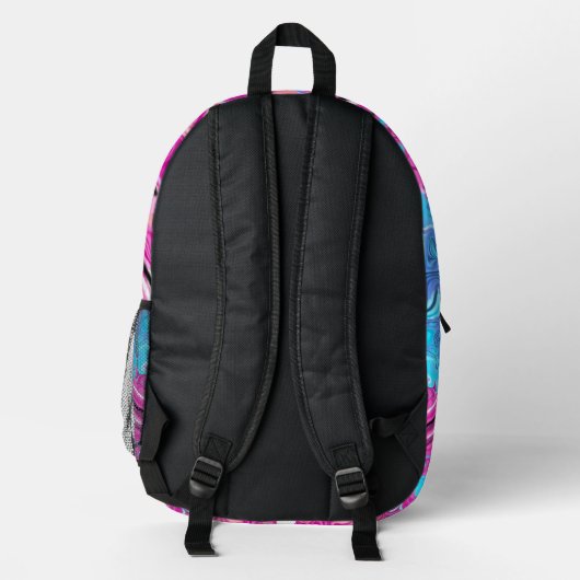 Cotton candy Träume Bedruckter Rucksack (Rückseite)