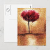 Cotton Candy Tree (Rot) Postkarten (Vorne/Hinten)