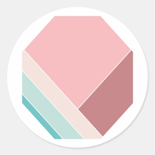 Cotton Candy Trendy Summer Zuhause Runder Aufkleber (Vorderseite)