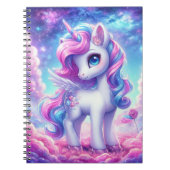 Cotton Candy Unicorn Journal-Notebook Notizblock (Vorderseite)