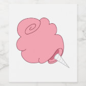 Cotton Candy Weinetikett (Einzelnes Label)