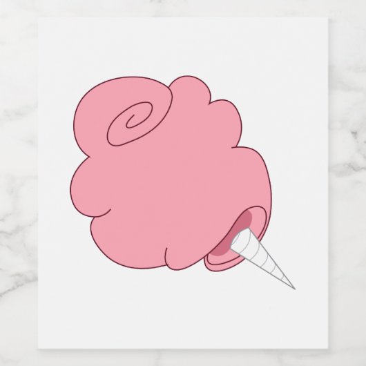 Cotton Candy Weinetikett (Einzelnes Label)