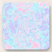 Cotton Candy Wirbel Getränkeuntersetzer (Vorderseite)