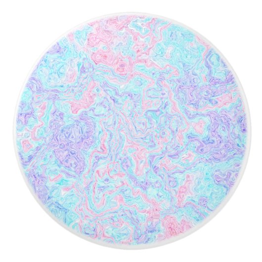 Cotton Candy Wirbel Keramikknauf (Vorderseite)