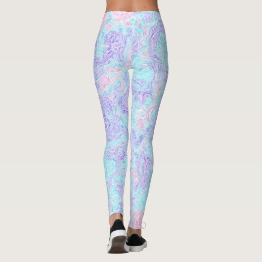 Cotton Candy Wirbel Leggings (Rückseite)