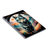 "Cotton Candy Wolf" Art Spiral Notebook Notizblock (Rechte Seite)