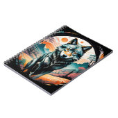 "Cotton Candy Wolf" Art Spiral Notebook Notizblock (Linke Seite)