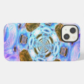 Cotton Candy Wormhole iPad Gehäuse iPhone Hülle (Rückseite (Horizontal))