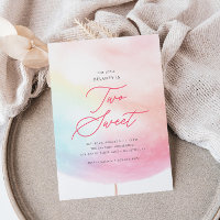 Cotton Candy Zwei süße Farbe 2. Geburtstag