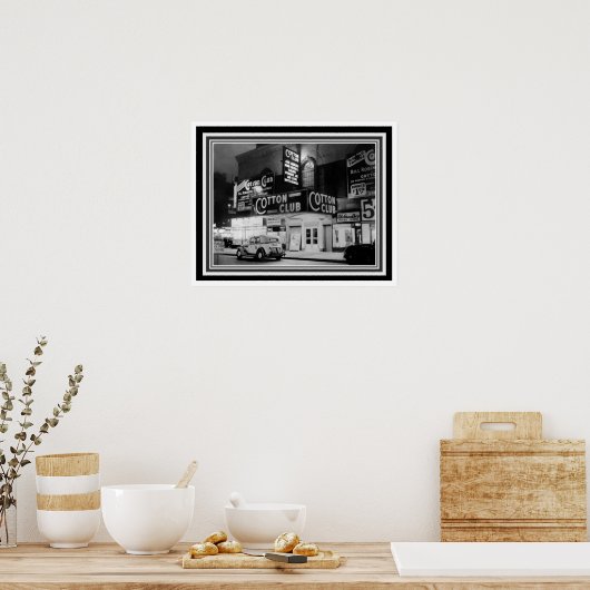 Cotton Club Black and White Poster 16 x 20 (Küche)