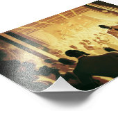 Cotton Club, Framework, Art Print, Schwarze Kunst Fotodruck (Ecke)