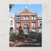 Cotton Exchange Savannah Georgia Fotografie Postkarte (Vorderseite)