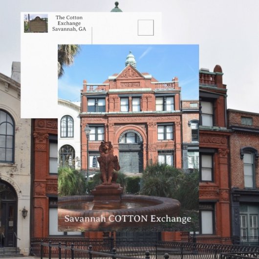 Cotton Exchange Savannah Georgia Fotografie Postkarte