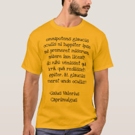 Cotton Eye Jove - Parodie für lateinisches Gedicht T-Shirt