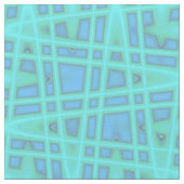 Cotton Fabric Blue Wave Zig Zag Print Pattern Stoff (Nahaufnahme)