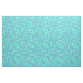 Cotton Fabric Blue Wave Zig Zag Print Pattern Stoff (Fat Quarter (45,7 x 55,9 cm))