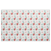 Cotton Fabric by Yard Custom Monogram Red Poppies Stoff (Yard (91,4 cm))