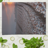 Cotton Field Harvest Moon - Farmhouse Decor Geschirrtuch (Gefaltet)