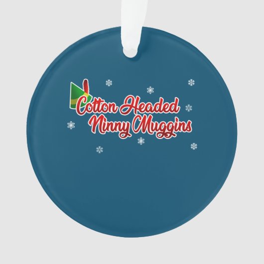 Cotton Headed Ninny Muggins Funny Elf Weihnachten Ornament (Vorderseite)