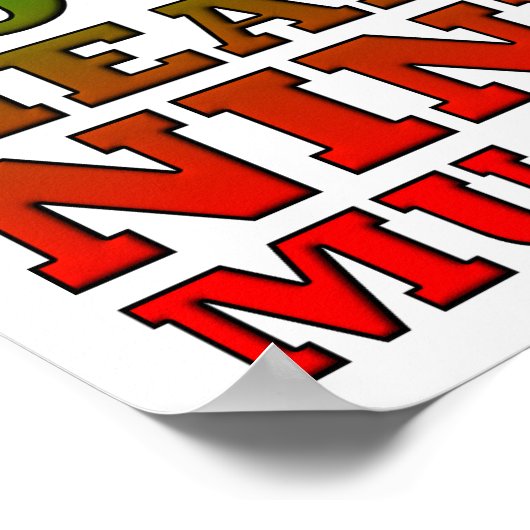 Cotton Headed Ninny Muggins Funny Poster (Ecke)