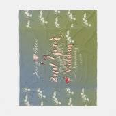 Cotton Hochzeitstag im 2. Jahr Fleecedecke (Vorderseite)