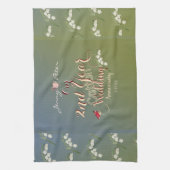 Cotton Hochzeitstag im 2. Jahr   Geschirrtuch (Vertikal)