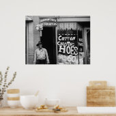 Cotton-Hopping Hoes, 1930er Poster (Küche)