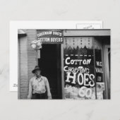 Cotton-Hopping Hoes, 1930er Postkarte (Vorne/Hinten)