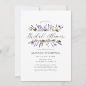 Cotton-Lavendel-Land-Brautparty Einladung (Vorderseite)