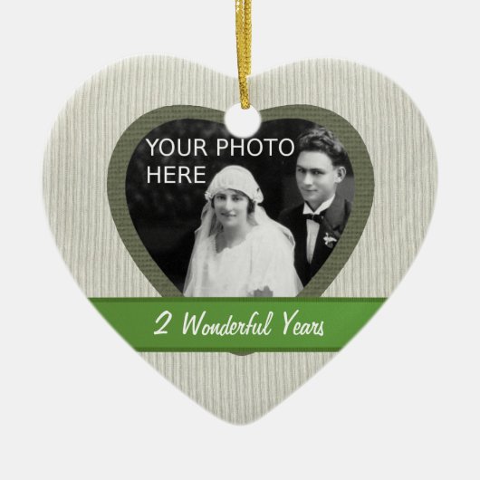 "Cotton" Look 2. Hochzeitsfeier Keramikornament (Vorne)