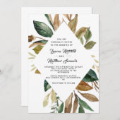 Cotton & Magnolia Hochzeit Einladung (Vorne/Hinten)