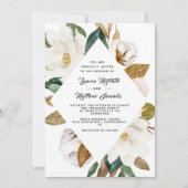 Cotton & Magnolia Hochzeitseinladung Einladung (Vorderseite)