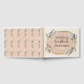 Cotton Peach-Blätter für das Hochzeitstorch Gästebuch (Voll)